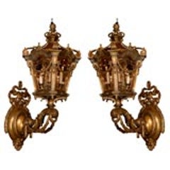Pair of Brackets with Lanterns 8