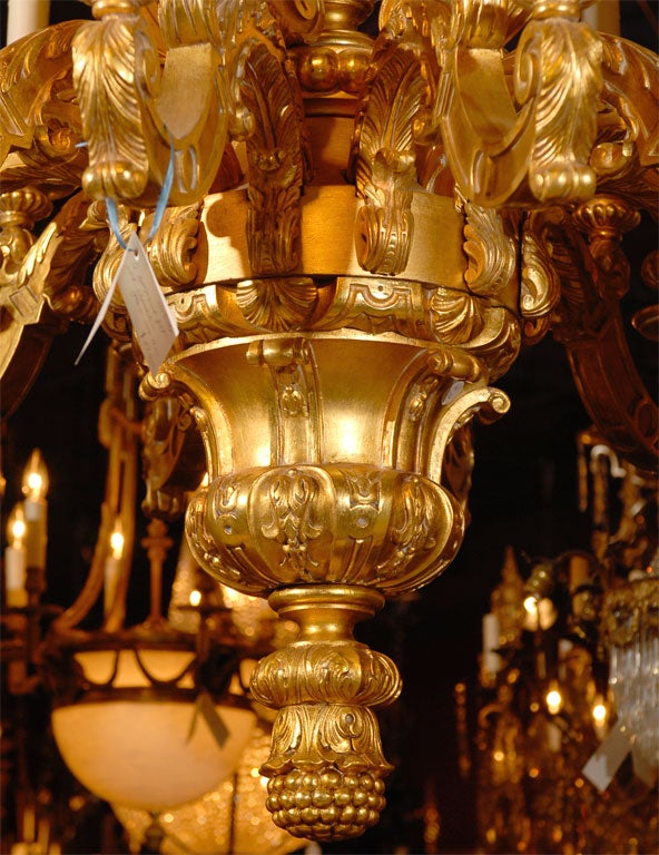 gilded chandelier