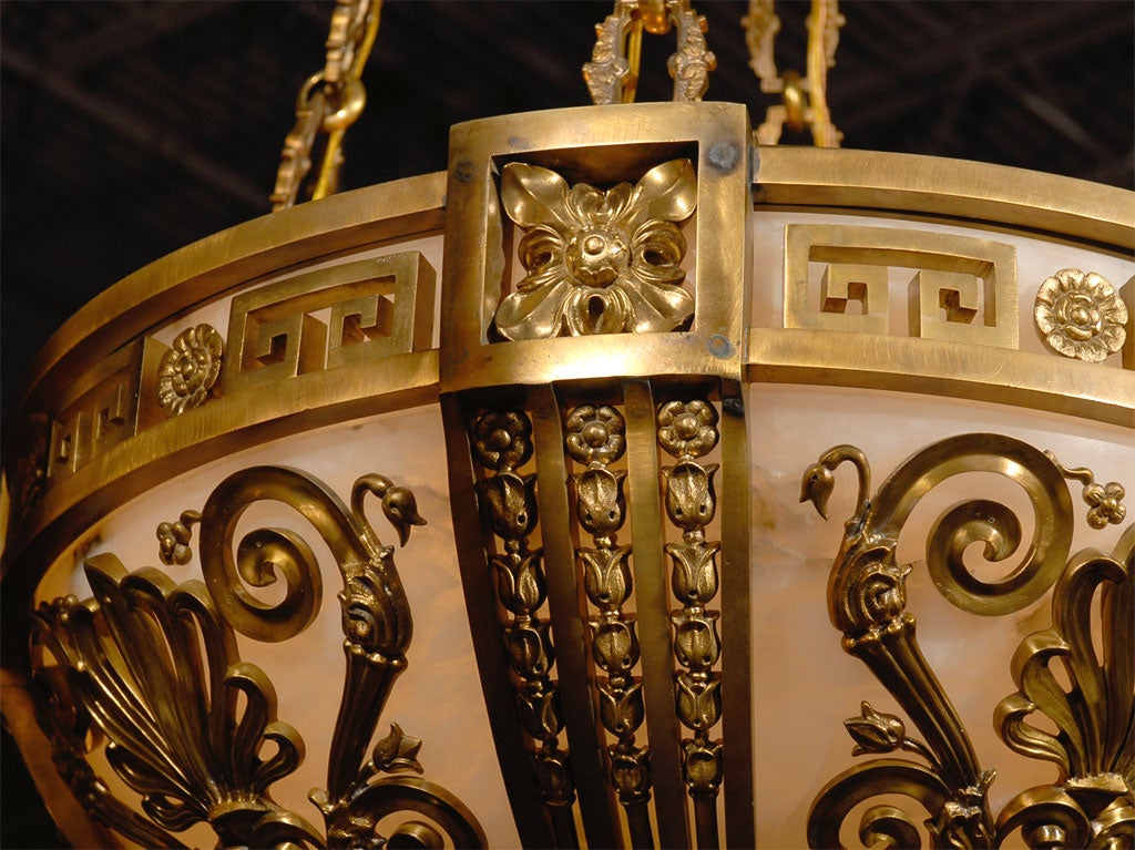 plafonnier bronze ancien