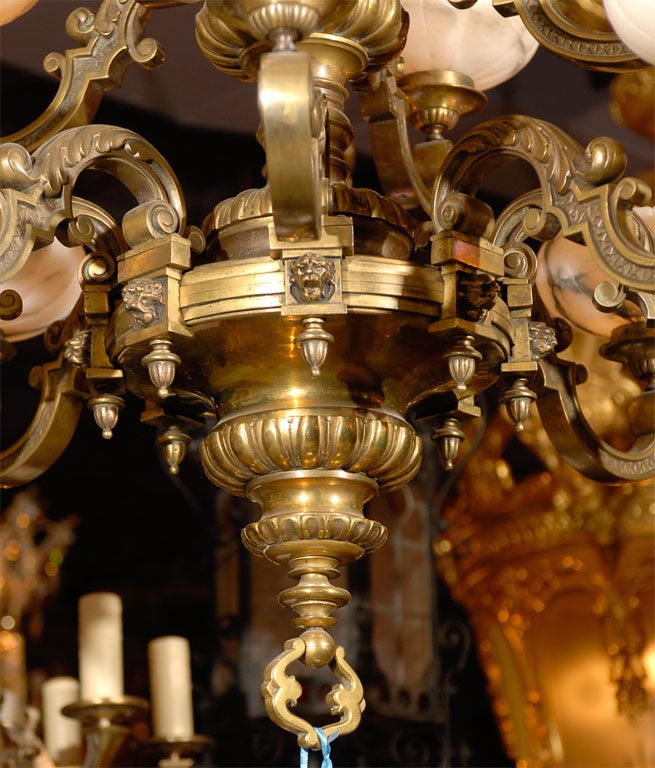 Antique Regence Style Chandelier In Excellent Condition For Sale In Atlanta, GA