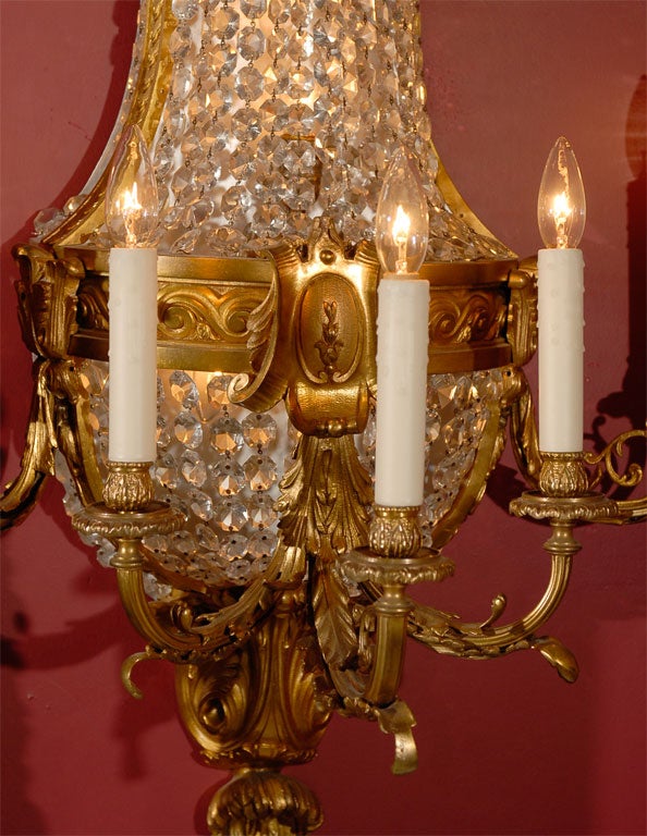 Magnificent Pair of Wall Sconces For Sale 2