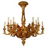 Giltwood chandelier