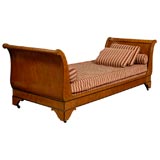 Antique Charles X Birdseye Mape and Rosewood Daybed ca. 1830