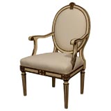 Italian Neoclassical Fauteuil in Painted Finish ca. 1780