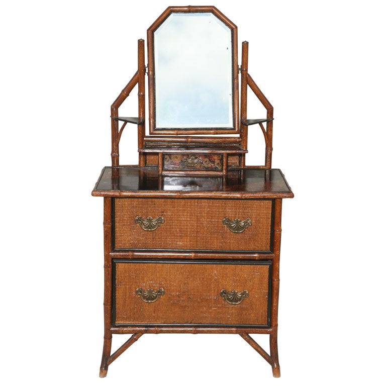 19th Century Bamboo Dresser