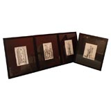 Set of four engravings with neoclassic figures