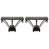 Unusual Pair Consoles in the Regency Taste