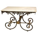 French Cast Iron Bakers Table