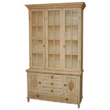 19th Century Swedish "Gustavian" 3-Door Glass Cabinet