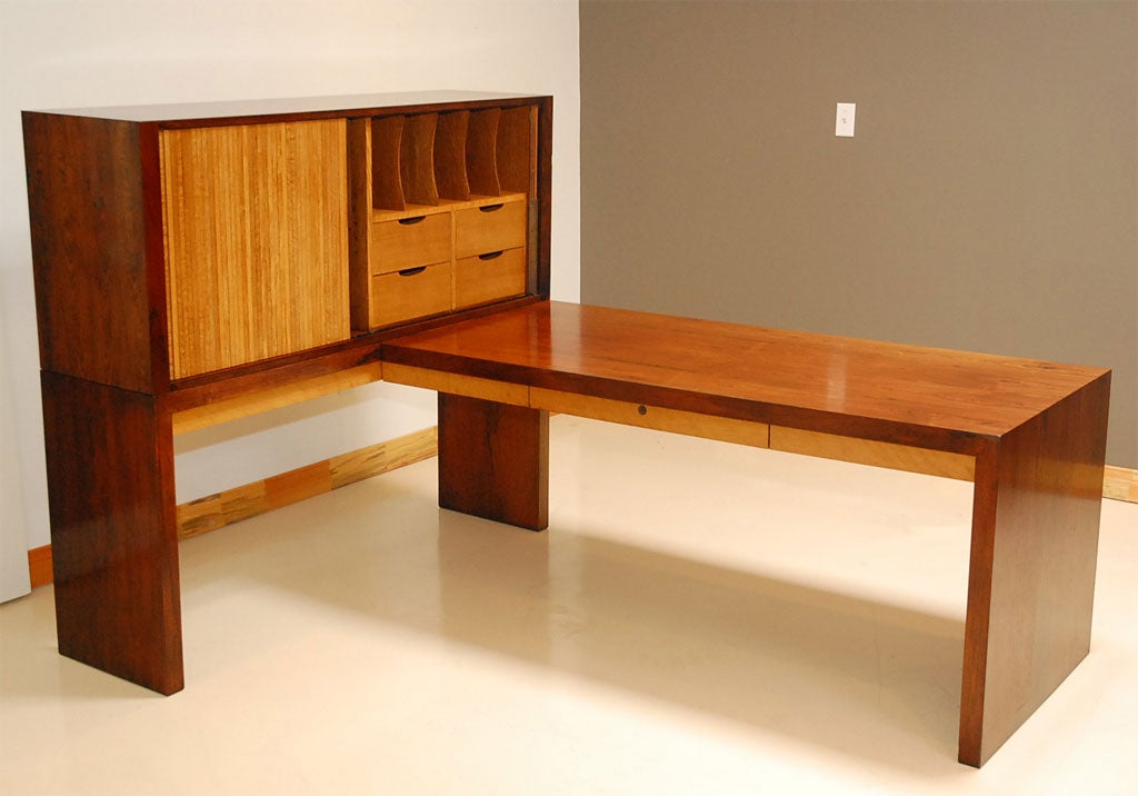 Rosewood & Oak Dunbar Desk.