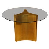 Vintage Brass Pedestal Table