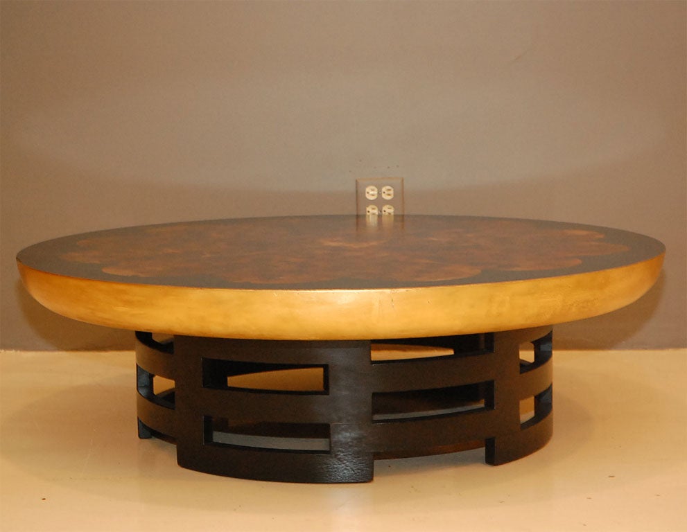 Gilt Kittinger Coffee Table By Theodore Muller