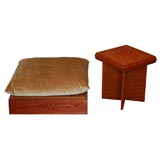 Ottoman and Stool by R.M. Schindler