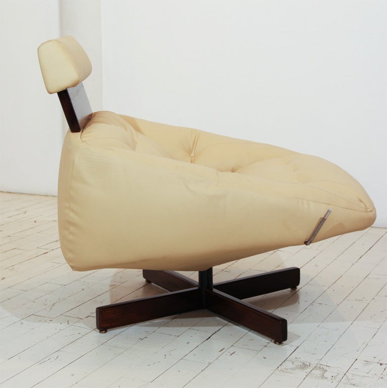 Armchair with Adjustable Headrest by Percival Lafer 1