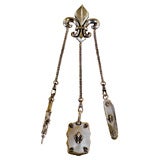 French Chantelaine Fleur de lis motif