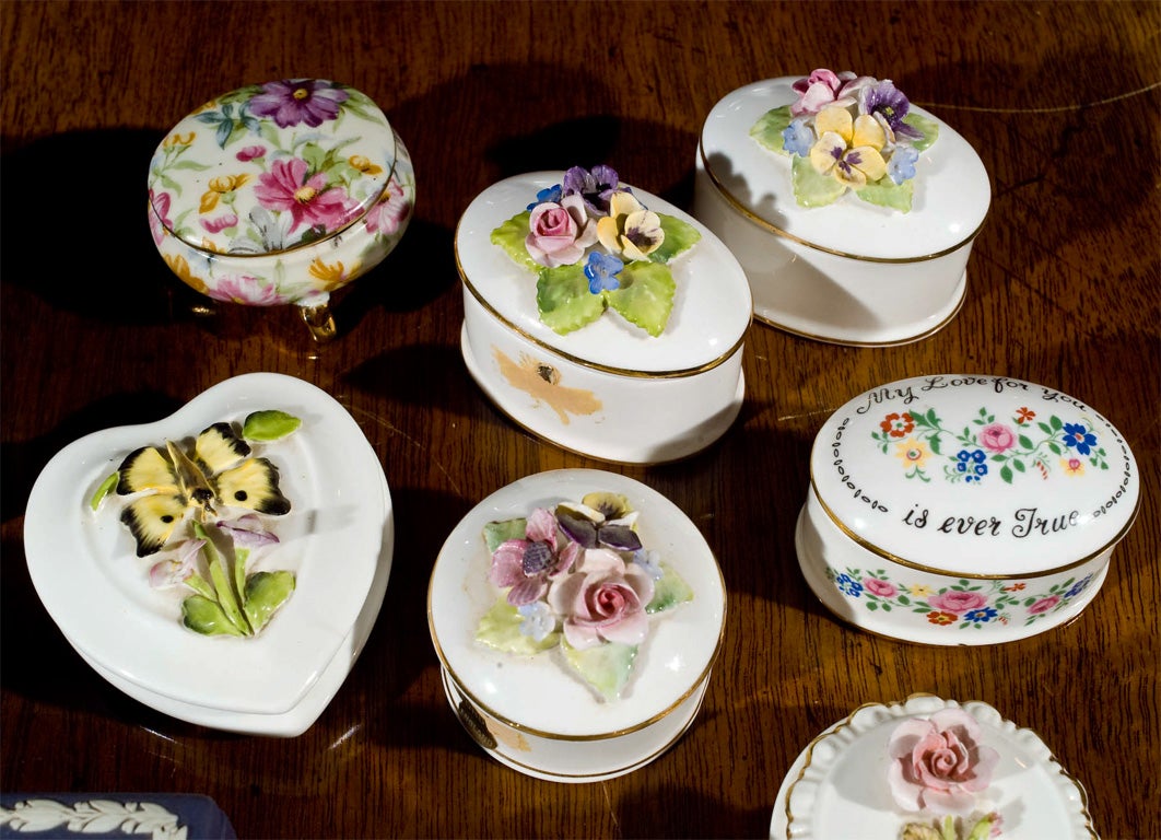 French and English Miniature box collection