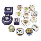 Vintage French and English Miniature box collection