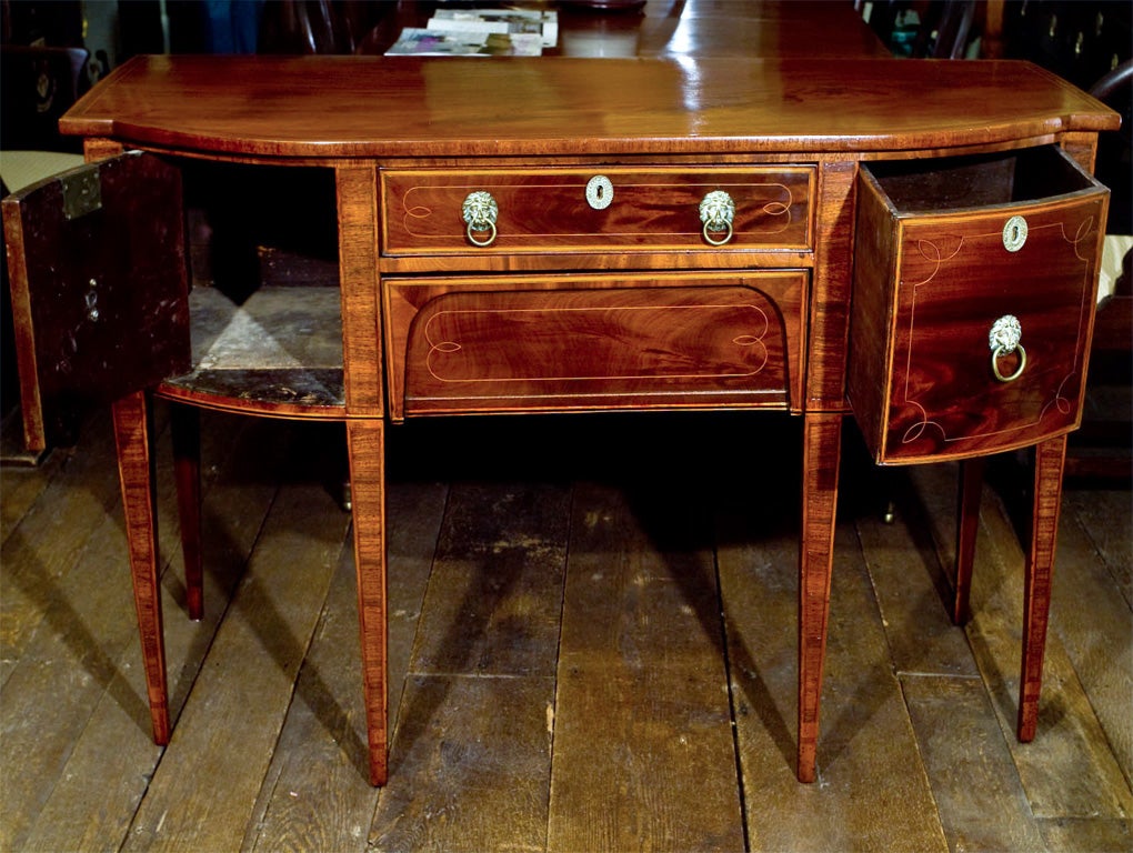 George III Inlaid Hepplewhite Sideboard