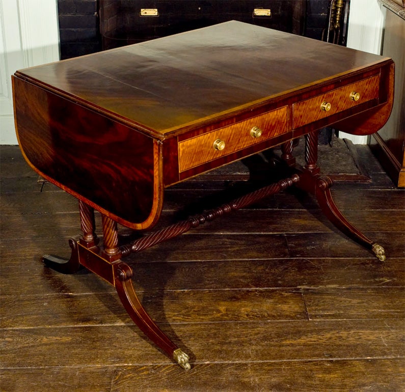 English Regency Library or Sofa-back Table