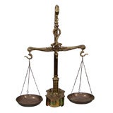 English Brass Balance and Weights Set