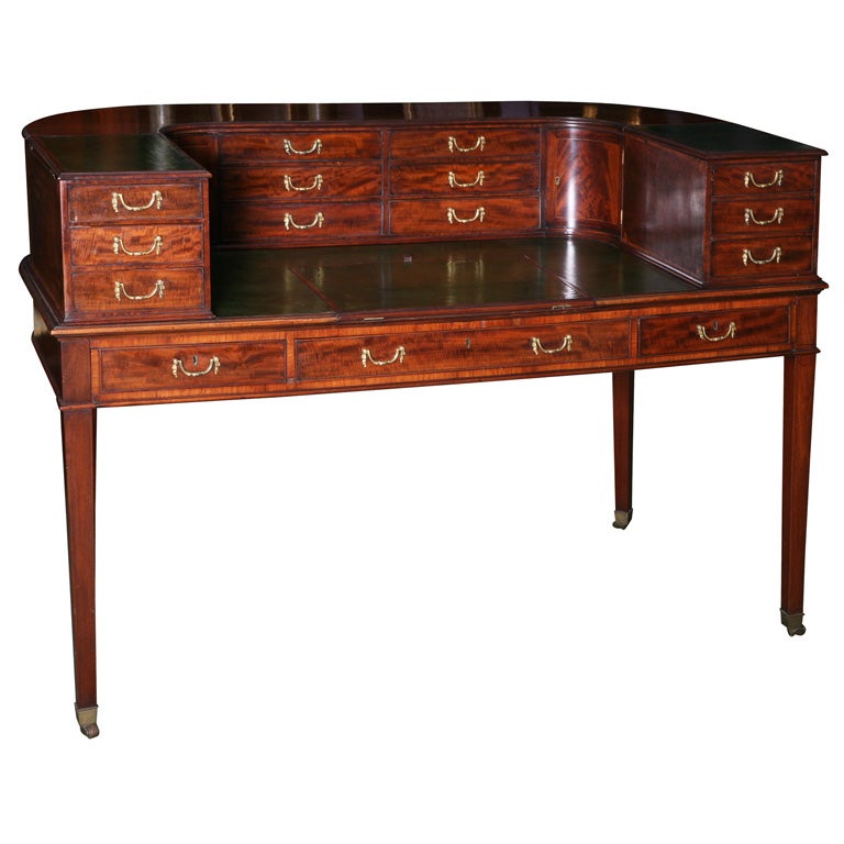 An English 19th century Carlton House desk. For Sale