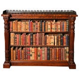 An English George IV mahogany bookcase in the manner of Gillows