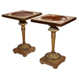 Pair of 19th Century Quill Work, Rosewood and Parcel-Gilt Tables