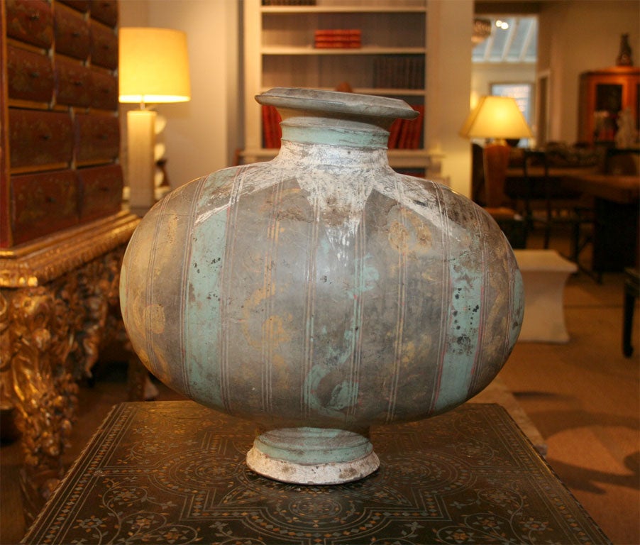 Hans Dynasty Pottery Cocoon Jar