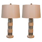 Pair of Machine Age Lamps Designed by Russel Wright