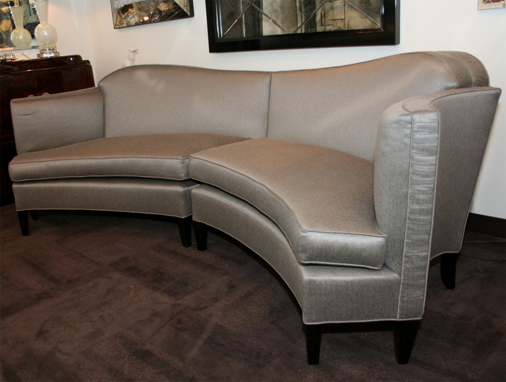 1940's Hollywood Two Piece Sectional Sofa
