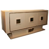Hollywood Creme Lacquered Sideboard by Billy Baldwin