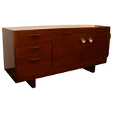 Book Matched Walnut Sideboard Designed by Gilbert Rohde