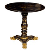 Chinoiserie Pedistal Table with newly Painted TILT Top