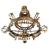 Chandelier American Aesthetic Rose Bronze Crystal