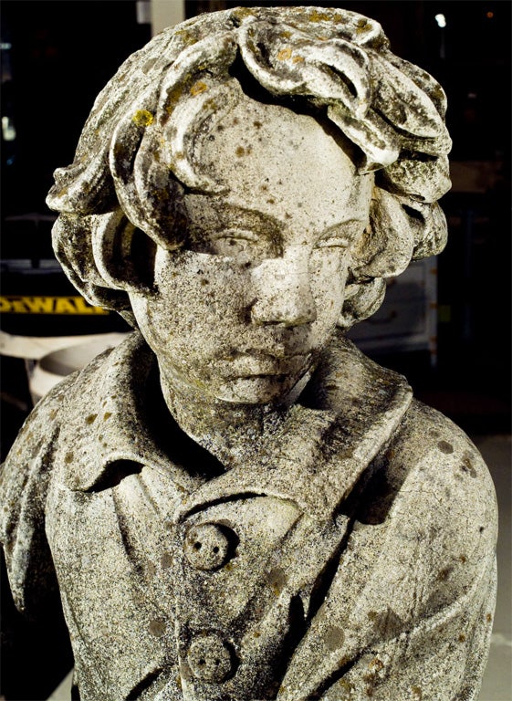 Cast Stone "Boy with Grapes"