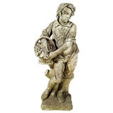 Cast Stone "Boy with Grapes"