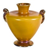 L. C. Tiffany Favrile Marigold Cabinet Vase 5 inch Art Glass