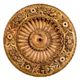 Carved Wooden Ceiling Light Roundel 21" diameter