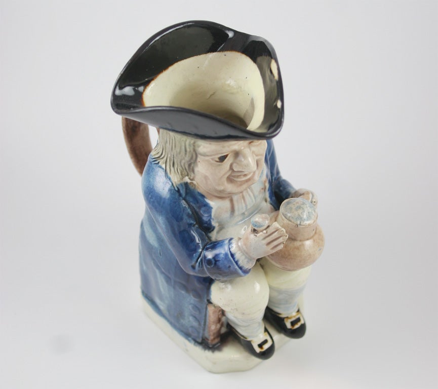 18th Century and Earlier Ralph Wood Pottery Miniature Toby Jug For Sale