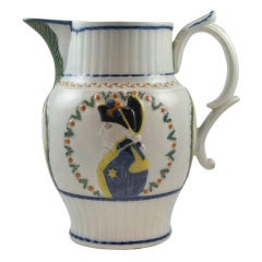 Prattware Royal Sufferers & Duke of York Pitcher