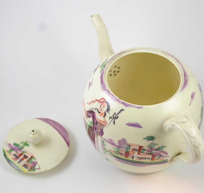 English Creamware Teapot For Sale 3