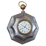 Polished Steel Wall Clock