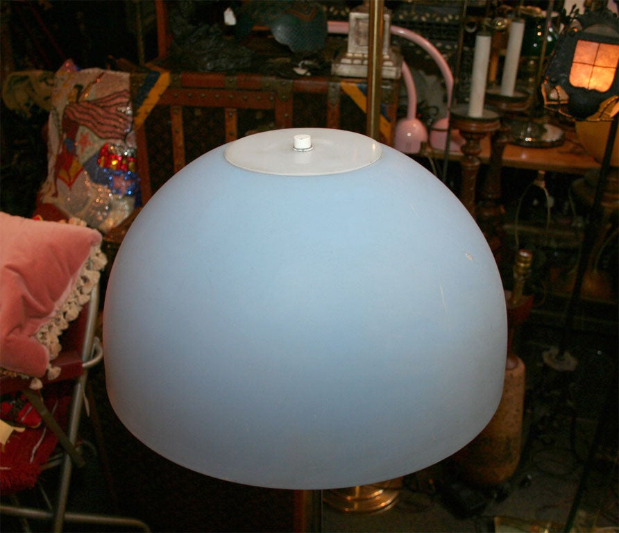 Pair of Mid-century Italian Lamps on Marble Bases For Sale 2