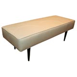 Leather bench