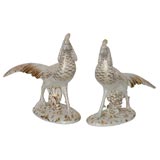 Charming 50's Italian Terracotta Pheasant Pair
