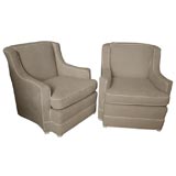 Glam Pair of 40's Club Chairs