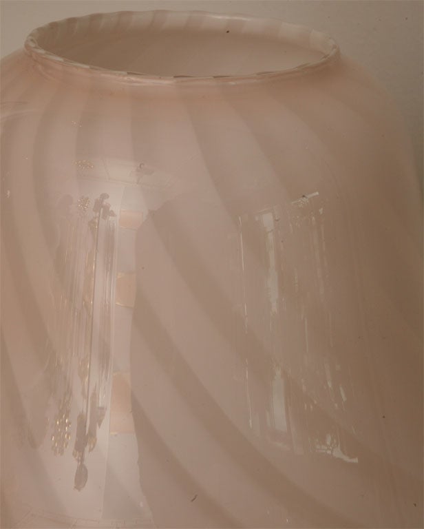 pink murano mushroom lamp