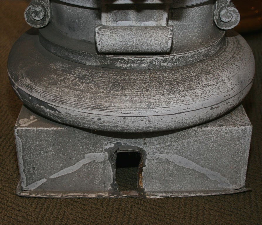 19th Century Pair of Large Gothic Style Zinc Finials