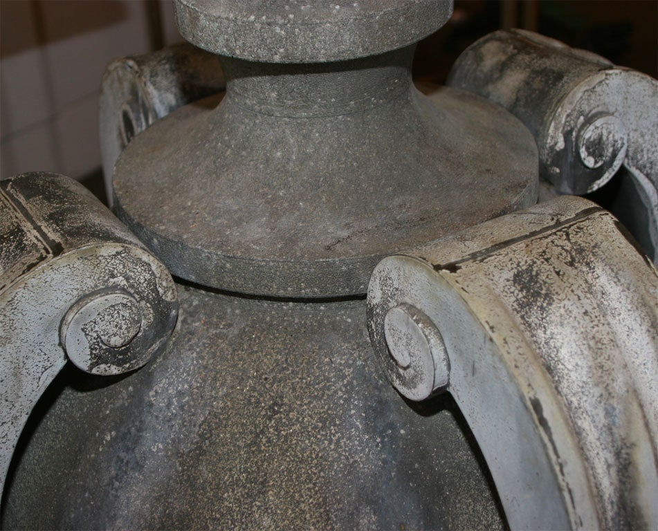 Pair of Large Gothic Style Zinc Finials 3