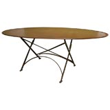 Folding French Metal Tables Outdoor/Indoor